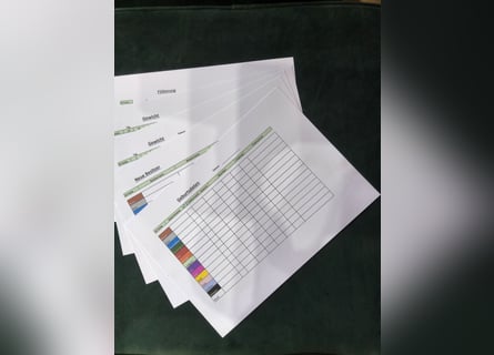 Welpen Aufzucht Karteikarten deutsch Aufzeichnungskarten A4