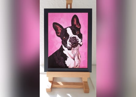 Direkt von Künstlerin: Tierportraits ab Foto (mit Tierschutzhilfe)