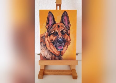 Direkt von Künstlerin: Tierportraits ab Foto (mit Tierschutzhilfe)