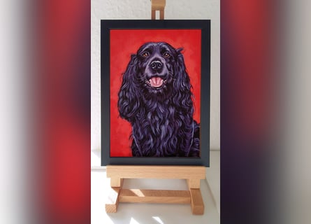 Direkt von Künstlerin: Tierportraits ab Foto (mit Tierschutzhilfe)