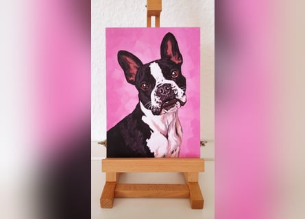 Direkt von Künstlerin: Tierportraits ab Foto (mit Tierschutzhilfe)