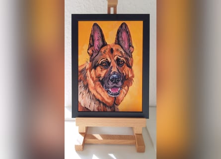 Direkt von Künstlerin: Tierportraits ab Foto (mit Tierschutzhilfe)