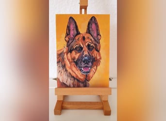 Direkt von Künstlerin: Tierportraits ab Foto (mit Tierschutzhilfe)