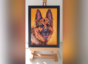 Direkt von Künstlerin: Tierportraits ab Foto (mit Tierschutzhilfe)