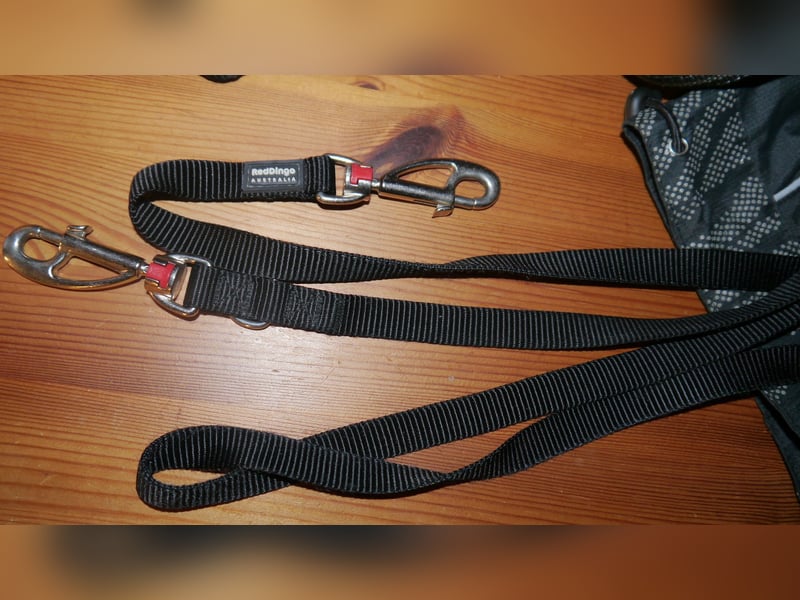 4tlg Hundegeschirr Julius K9 Gr. S Mini + Doppelleine + Regenmantel Hurtta - A