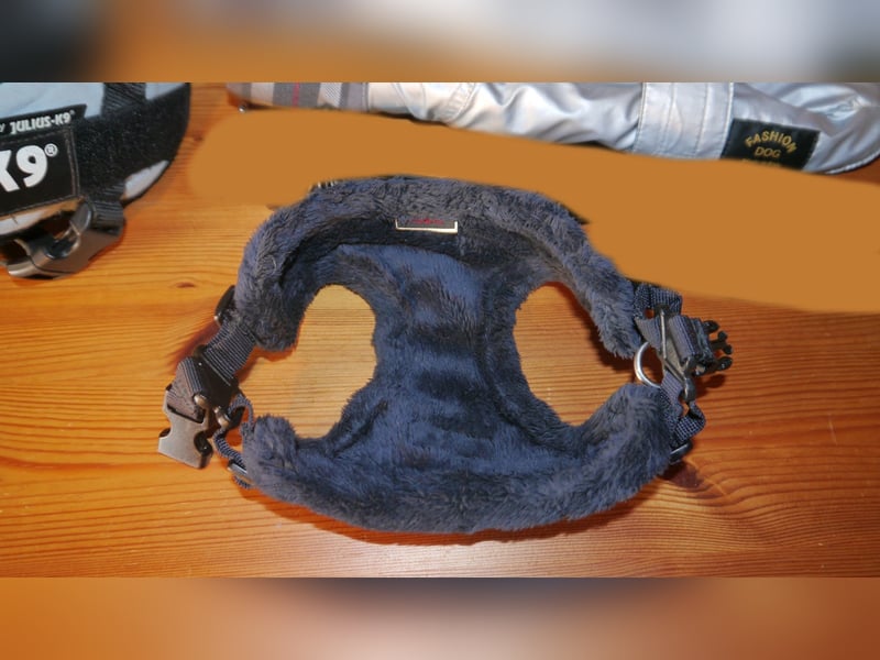 7tlg Katzen/Hundebett + Brustgeschirr + Julius K9 Gr. XS + Hundemantel + Spiel  Wieselball - X