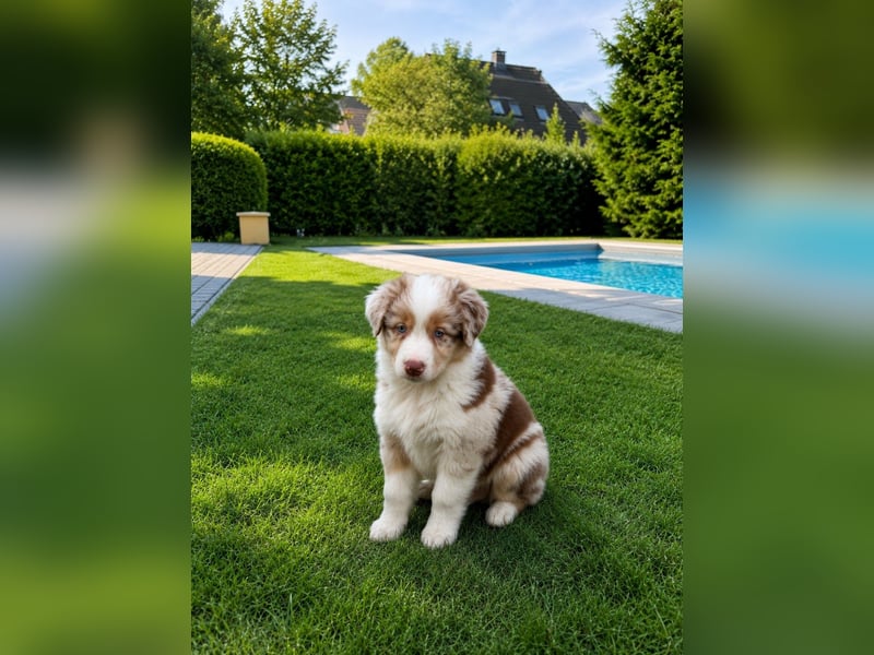Australian Shepherd Welpen – Showlinien – kräftiger Knochenbau – kleinere Größe (MAS Typ)