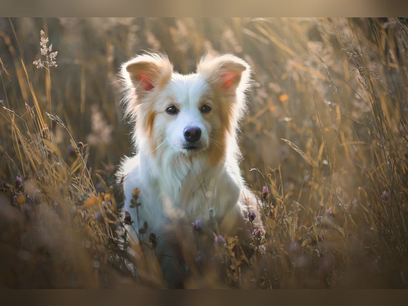 Reinrassige Border Collie Welpen in der besonderen Farbe ee red sind umzugsbereit