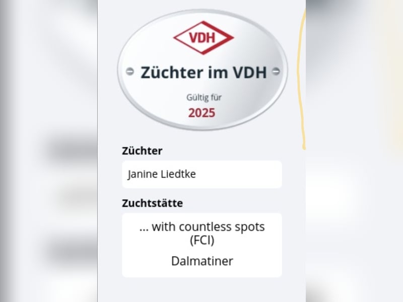 Wurfplanung Herbst 2025