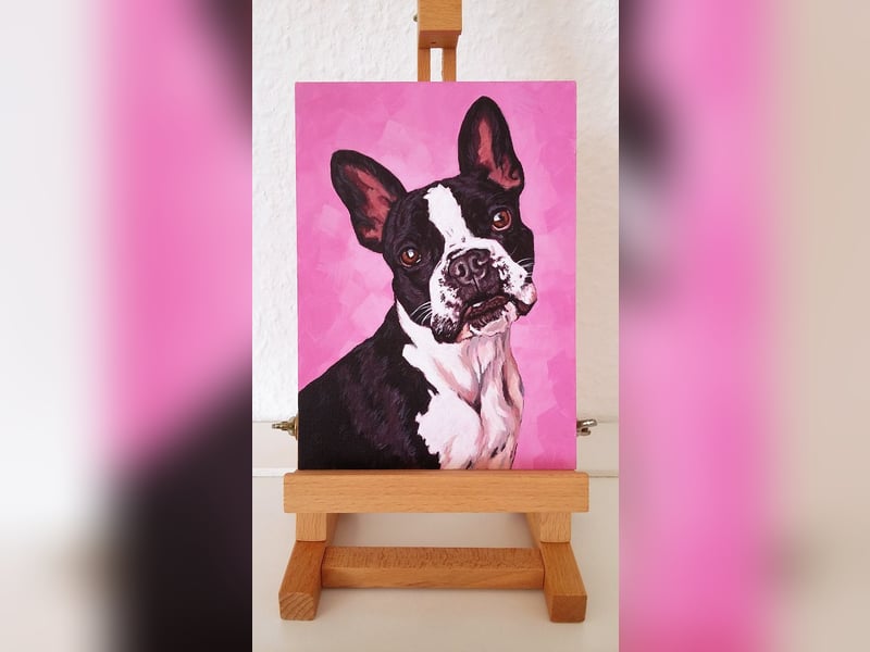 Direkt von Künstlerin: Tierportraits ab Foto (mit Tierschutzhilfe)