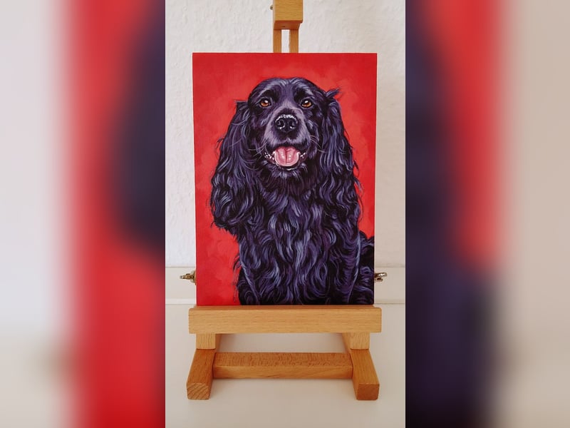 Direkt von Künstlerin: Tierportraits ab Foto (mit Tierschutzhilfe)