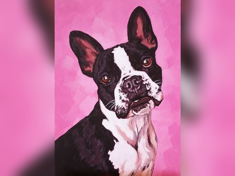 Direkt von Künstlerin: Tierportraits ab Foto (mit Tierschutzhilfe)