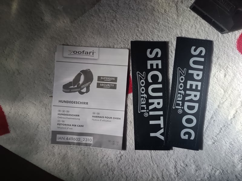 Hunde kraftgeschirr/Brustgeschirr mit griff L + 4 klettsticker & reflektierend Gürtel - großes Set