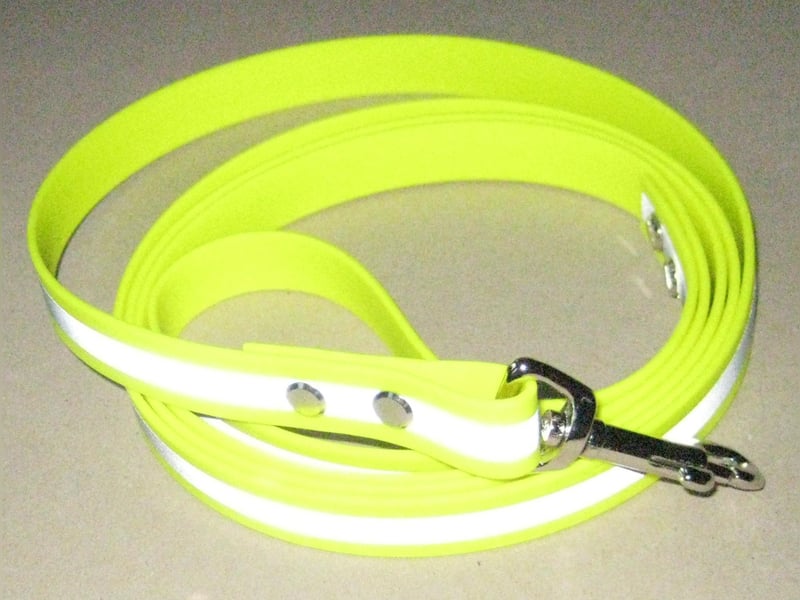 Hundeleine 2,04m lang neongelb reflektierend Handschlaufe
