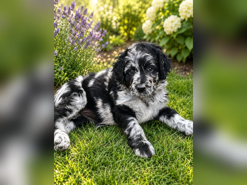 Leopard Labradoodle F1  Welpen ab sofort abzugeben