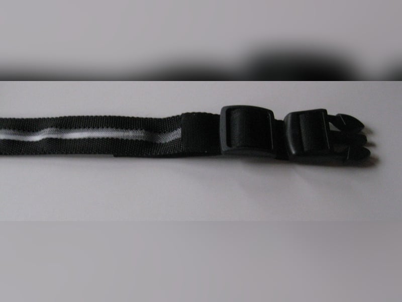 LED Hundehalsband blau, verstellbar 35 - 40 cm, 3 Blinkmodi