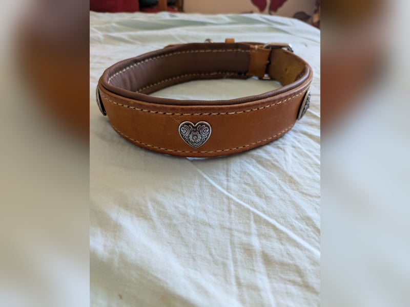 Lederhalsband 50-59cm