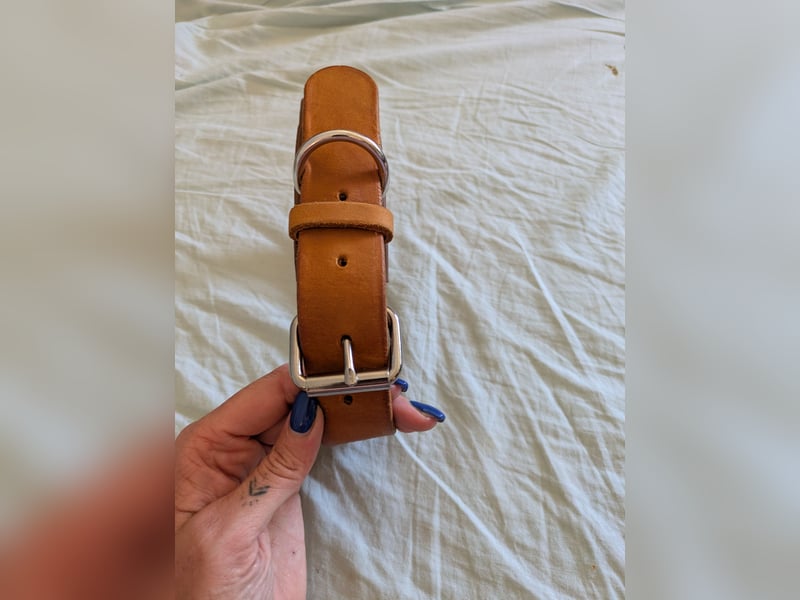 Lederhalsband 50-59cm