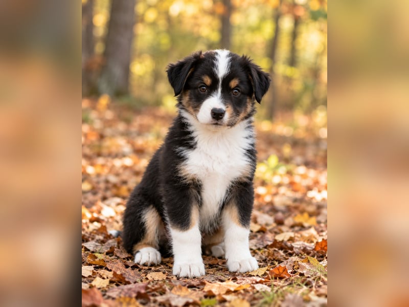 Miniature American Shepherd – 3 Rüden – einer mit blauen Augen