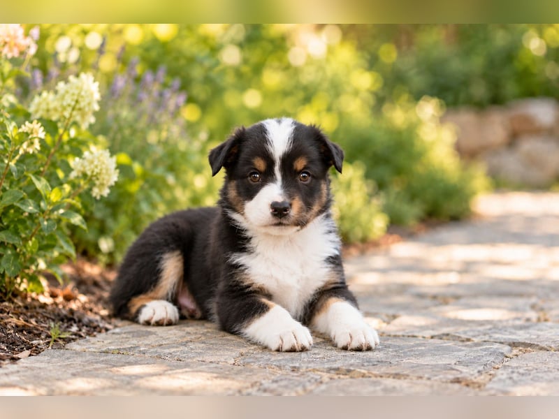 Miniature American Shepherd – 3 Rüden – einer mit blauen Augen