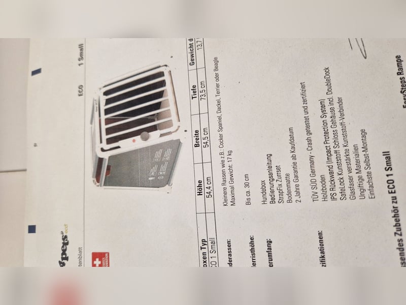 Neuen unbenutzten 4petseco Autotransportbox