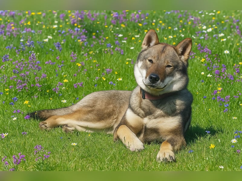 Shikoku-ken FCI. Eine seltene, intelligente, familienorientierte und angesehene japanische Rasse.