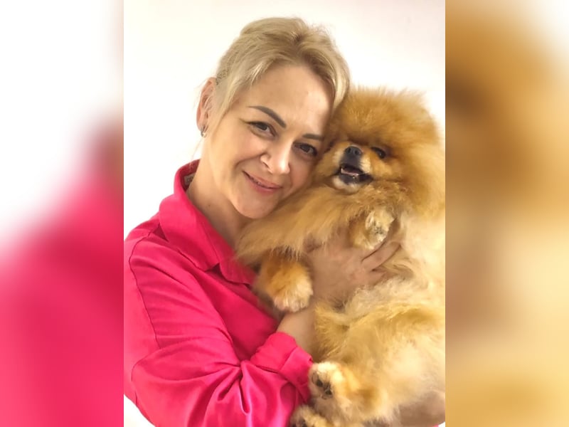 Exklusive Pomeranian Hündin Kisses of Fire Olympia Luna Star (Zwergspitz)